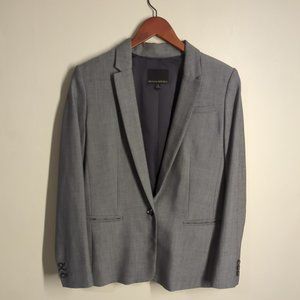 Gray Wool Blazer, one button relaxed fit